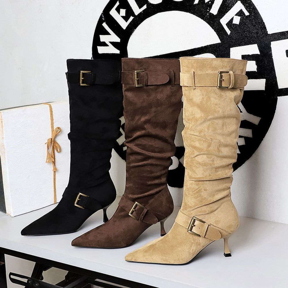 Knee High Suede Boots