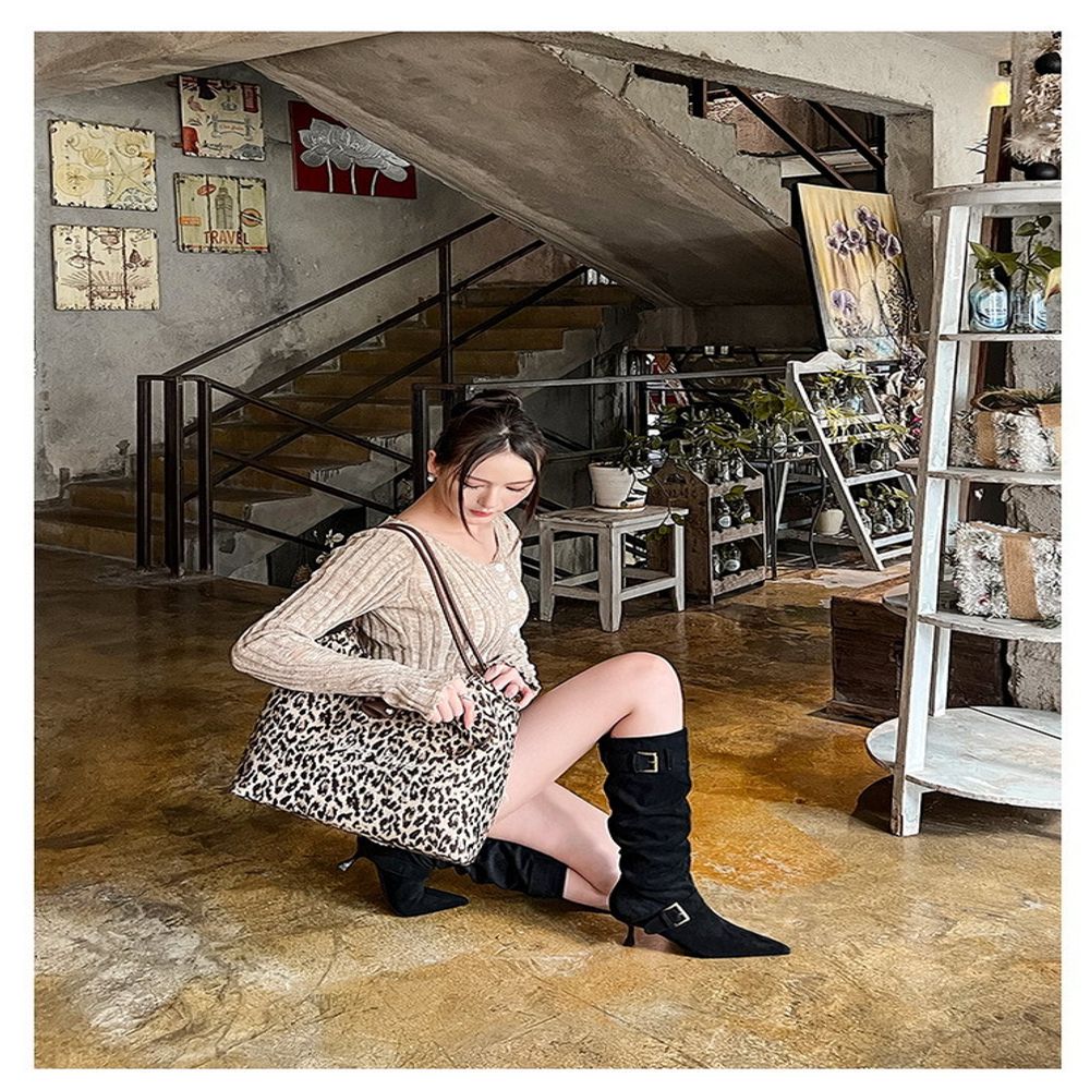 Knee High Suede Boots