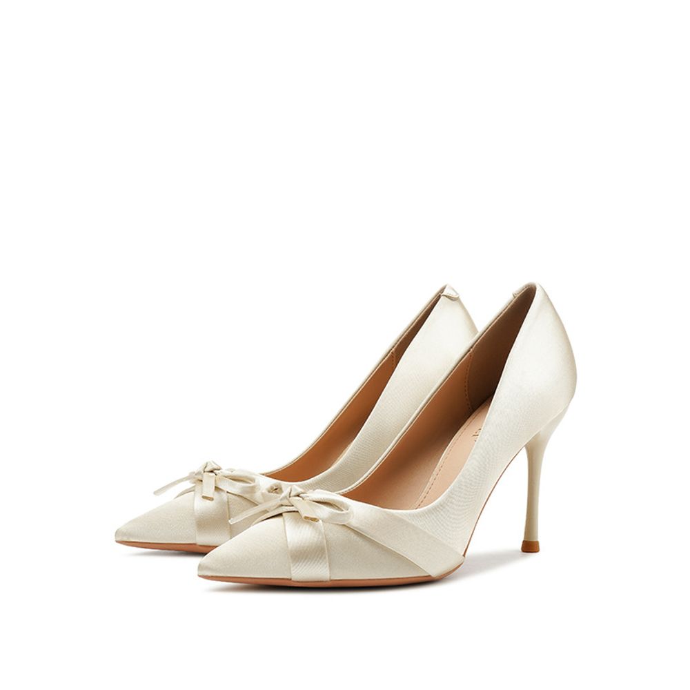 Bowtie Pointed Stiletto Heels